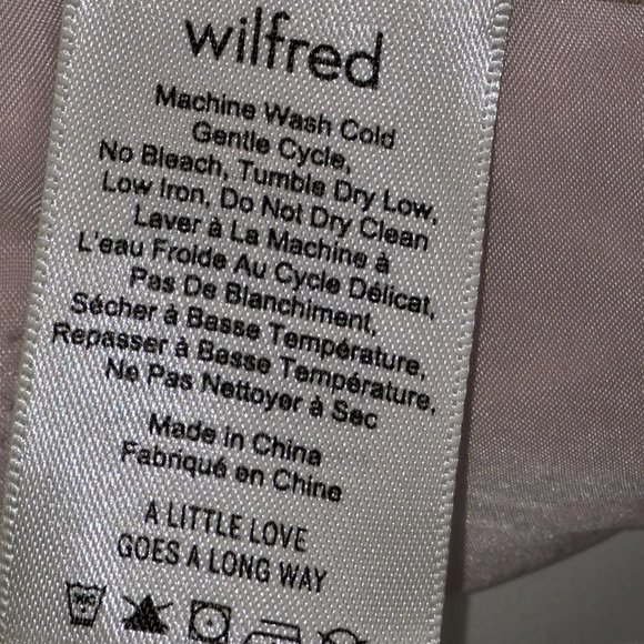 Wilfred Jallade Pink High Waisted Tie Front Crepe Pants Size 2 - Picture 11 of 12